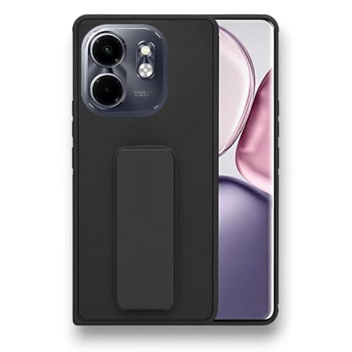 Back Cover Stand Case FOR INFINIIX SMART9/HOT 50I Magnetic Car Holder Soft Silicone Horizontal & Vertical Kickstand Cover Wrist Strap Full protection Anti Fingerprint Case Cellular phone case