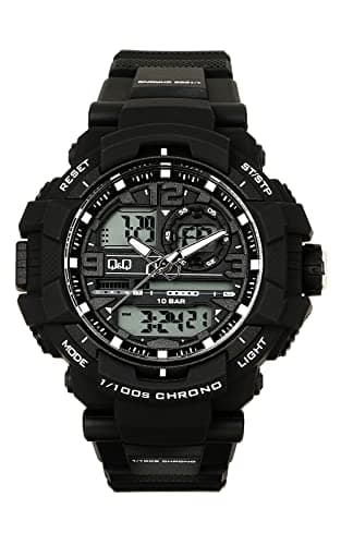 Q&Q WATCHES Ana-Digi Analog-Digital Clear Dial Men's Watch-GW86J010Y Black