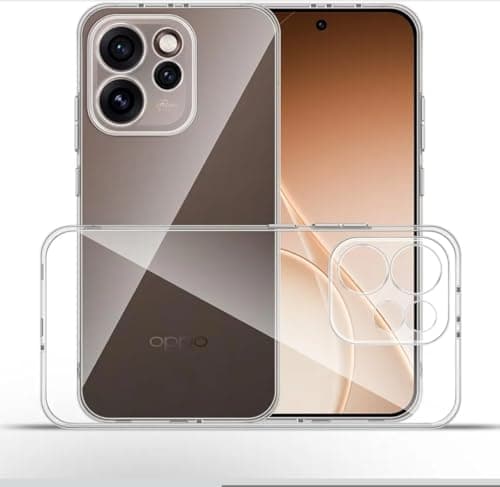 Case for Oppo Reno 15 pro Case, Crystal Clear Rear Protective Case Transparent Silicone Ultra Thin Shock Absorption Soft TPU Mobile Phone Case for Oppo Reno 15 Cellular phone case