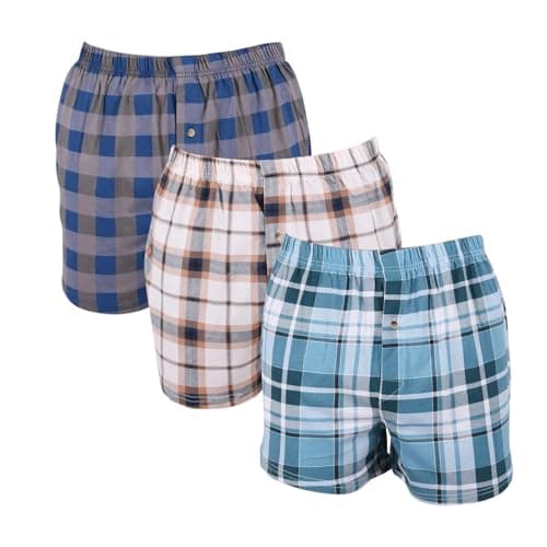 Dice Pack of 3 Cotton 100% Printed Boxer Underwear for Men Underpants