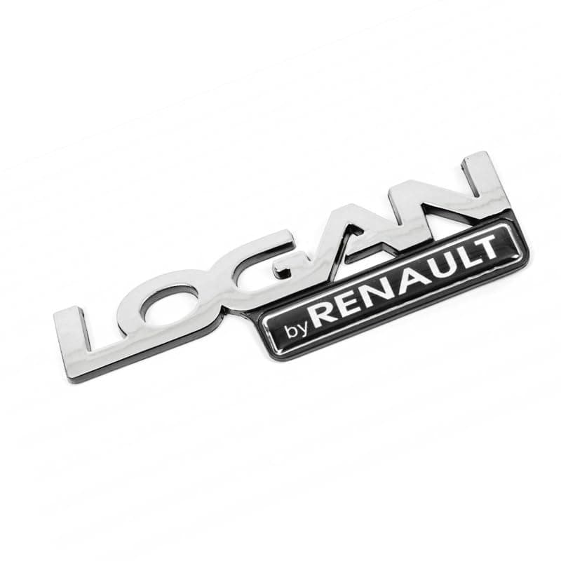 KaberTrade 3D Car Logo Decal Sticker Car Styling Decoration for Cars - Replacement for Lost and Damaged Sign, Chrome Finish (Fit & Compatible with Renault Logan - 14cm Code:2454) Vehicle emblem