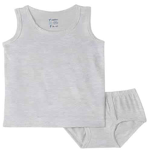 Papillon Boys Set of 2 Pieces Sleeveless Undershirt&Underwear Base Layer Set (pack of 1) Apparel
