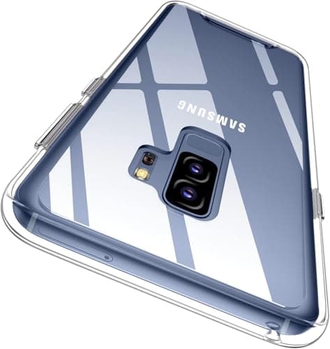Samsung Galaxy S9 Plus Case (Not for S9 5.8in), Crystal Clear Shockproof Non-Slip Anti-Yellowing Protective Phone & Soft TPU Frame Slim Cover for Galaxy S9+ Plus