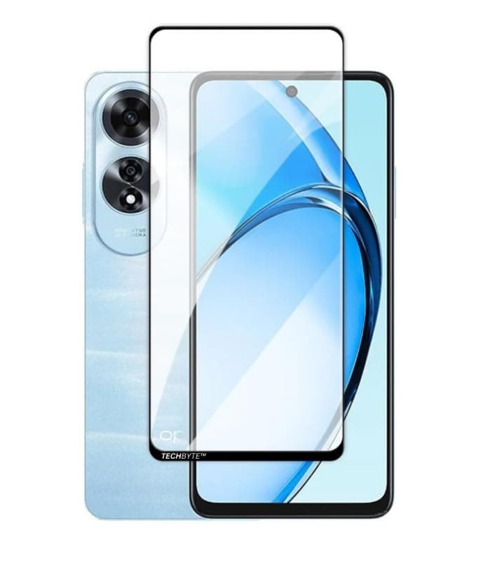 Ghazala Tempered Glass Screen Protector For Oppo A60 2024, Clear