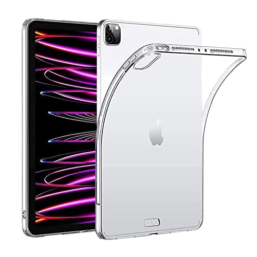 Lukione Compatible with iPad Pro 11 Inch Case 2022 / 2021 Cover Clear Transparent Cover TPU Soft Anti–Fall Anti -Collision for iPad Pro 11 Inch 4th Generation 2022 / 3rd Gen 2021 (Clear) Portable electronic device cover