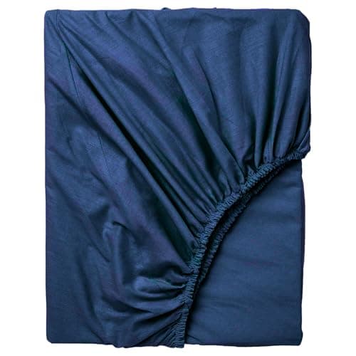 Hotel Collection Bedsheet Set, White, Polycotton, 3 Pieces (Navy Blue, Double 160x200, Fitted bed sheet set) Bed linen set