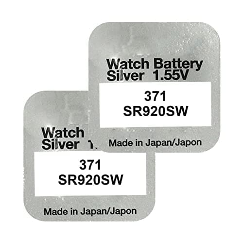 Silver 371 B1 SR920SW 920 LR920 AG6 LR920 LR69 171 1.55V Watch Battery - 2Pcs