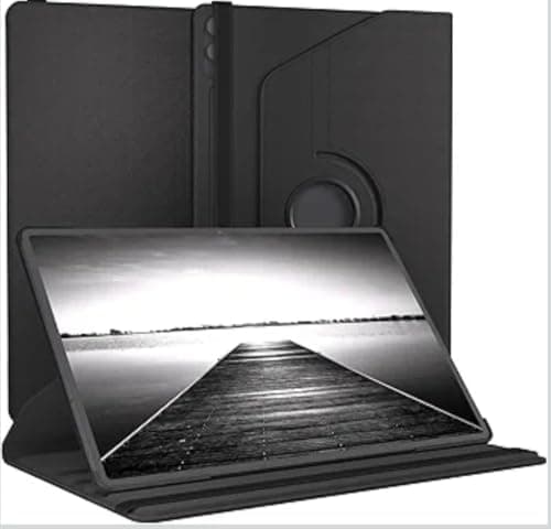 Protective Tablet Cover for Galaxy Tab S11 Ultra, 14.6 Inch Smart Cover, Tablet Case, Rotation Case for Standing, Flip Cover, 360° Rotatable with Stand Function, Artificial Leather, Black Portable electronic device cover