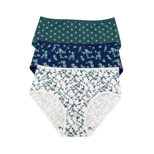 Milk Bar Womens Pack Of 3 Soft Cotton Colorful Midi Panties Underwear - Xl Multicolor Underpants