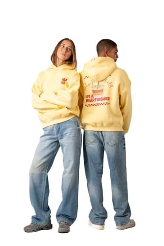 ASTK Unisex Adult Boxy Printed Hooded Sweatshirt