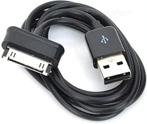 USB to 30-Pin Cable, 1 Meter Charging and Data Sync Cable for Compatible 30-Pin Devices, Black Electronic cable