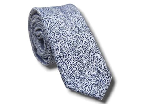 Marco Capelli Necktie For Men Black-White 6CM M1