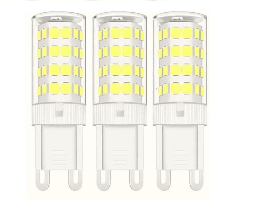 G9 LED Bulbs, 3pcs Pure White Equivalent to 50W Halogen, G9 Bulb AC 220-240V Flicker Free Non-Dimmable Energy Saving Bulbs for Bedroom, Living Room, Office… Light bulb