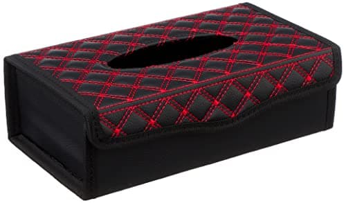 Embroidered lux tissue for car - red * black