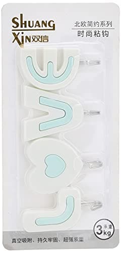 Double Face Hook Hanger Kitchen Utensils Hanging Hanging Hanging Kitchen Clothes Hanger 4 Piece Mint