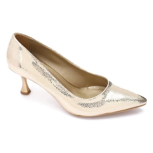 Xo Style Elegant Black Women's Heeled Shoes with Pointed Toe and Stylish Block Heel