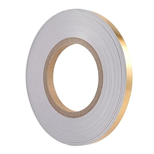 Ksrnsne 50 Stickers Self Adhesive Gold Waterproof Tiles for Tile One Wall Space Sealing Tape Junction Strips Beauty Stickers Decals Home Decor