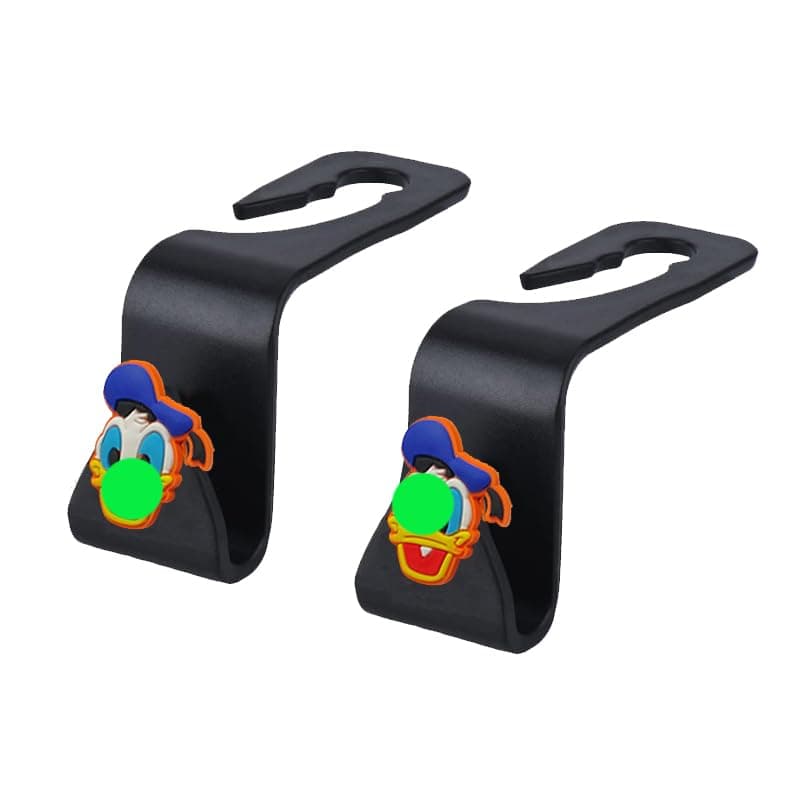 Car Seat Headrest Hanger Hook for Handbags, Coats, Grocery Bags, Car Interior Accessories (2 Pcs, Code :8341) - KaberTrade Temporary hanger hook