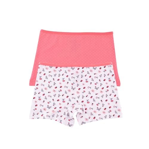 Milk Pack of 2 Teeny Weeny Cotton Hot Short Underwear for Girls (Multicolor, 4 Years (2-4 Yrs)) Underpants