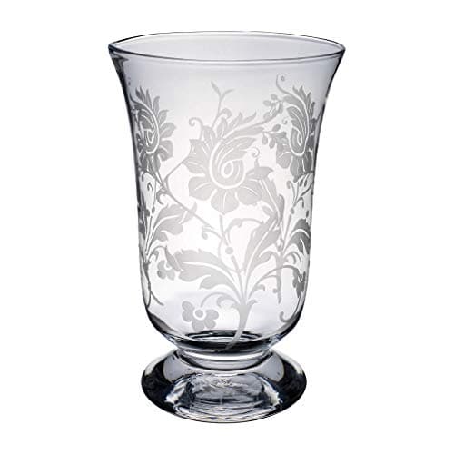 Villeroy & Boch Helium Lamp with Floral Ornament, 34.5 cm, Glass, Transparent Candle holder