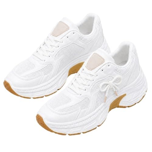حذاء نساى عالى كوتش حريمى سنيكرز أنيق ببنكه جانبيه جذاب من FOUR H كود 5036 Shoes