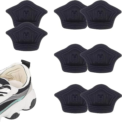 Heel Pads for Sneakers (2 Pairs), Heel Inserts for Men and Women, Shoe Inserts for Loose Shoes, Prevent Blisters and Heel Pain, Color:Black - Prime-Shop
