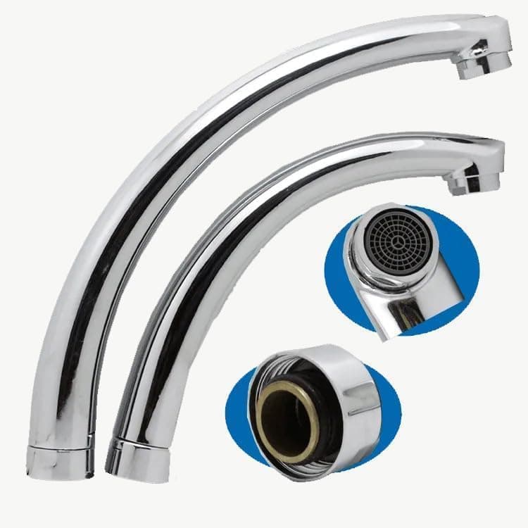 قنترة خلاط مطبخ حائطى استانلس (فضى .) Faucet