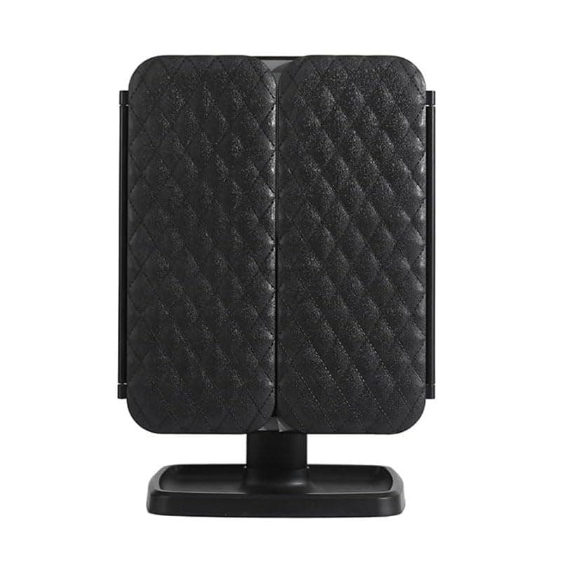 Makeup Mirror with Lights, 3-Sided LED Vanity Mirror with 3 Light Modes, Adjustable Angle and Tabletop Stand for Daily Beauty and Grooming, X-613 (Black) Home mirror