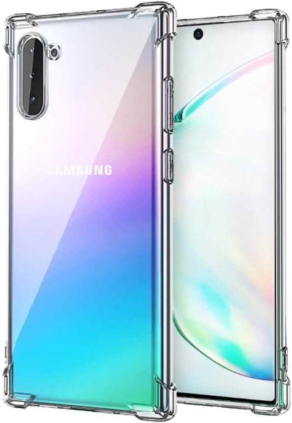 compatible with Samsung Galaxy Note 10 Shockproof Cover Case Anti-fall Full Protection Thin Slim Fit Anti-fingerPrint Cover Case Cellular phone case