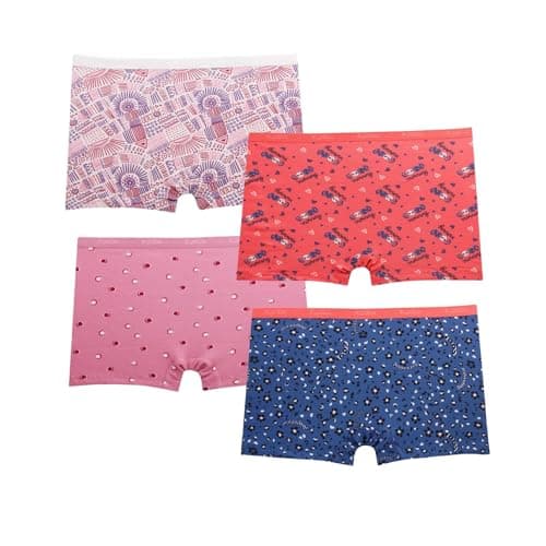 Kalia Pack of 4 Printed Cotton Hot Shorts Underwear for Women Underpants