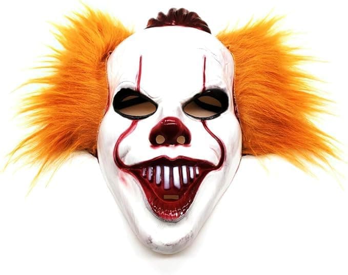 Wonka Clown Mask Halloween Horror Woman U Man Cool Costume Accessory for Purge Scary Costume