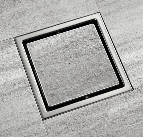 Stainless Steel Floor Drain, Tile-In or Solid 20 cm | Corrosion & Rust Resistant, Anti-Clogging & Anti-Odour, Superior Drainage, Pest Prevention, Easy to Clean