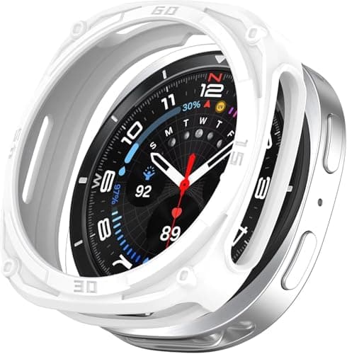 Case Compatible with Samsung Galaxy Watch 8 40mm, Shock Absorption and Anti-drop Pc Watch Frame Protective Covers Watch band