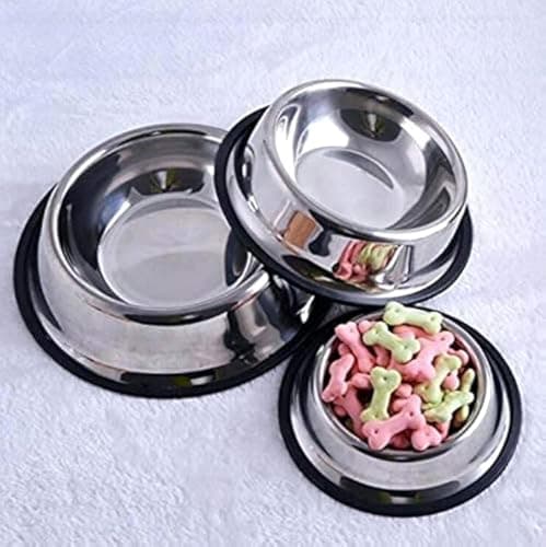 Circle M Pet Dishes Set 3-Piece Small 22cm Diameter for Dogs and Cats Pet feeder