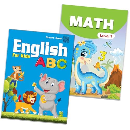 English Letters and Mathematics Learning KG 1 Abis book