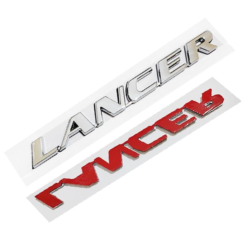 KaberTrade Kaber Trade 3D Car Logo Tag Sticker (Fit and Compatible with Mitsubishi Word Lancer, Size 19 * 1.8cm, Code:2381) - Kaber Trade Vehicle emblem
