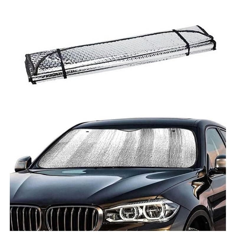 KaberTrade Car Front Window Sun Shade Car Windshield Sun Protection Accessories (Size : 130 * 60cm, Code :8452) - KaberTrade Vehicle interior shade