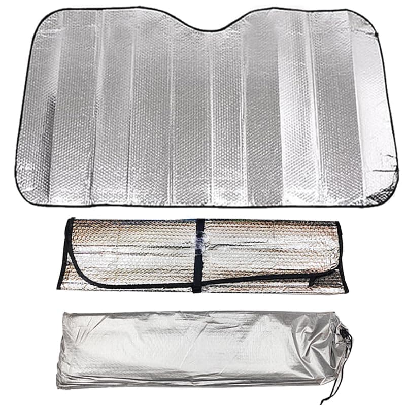 KaberTrade Car Front Window Sun Shade Car Windshield Sun Protection Accessories (Sun Shade with Cover 140 * 70cm Code:8494) - KaberTrade Vehicle interior shade