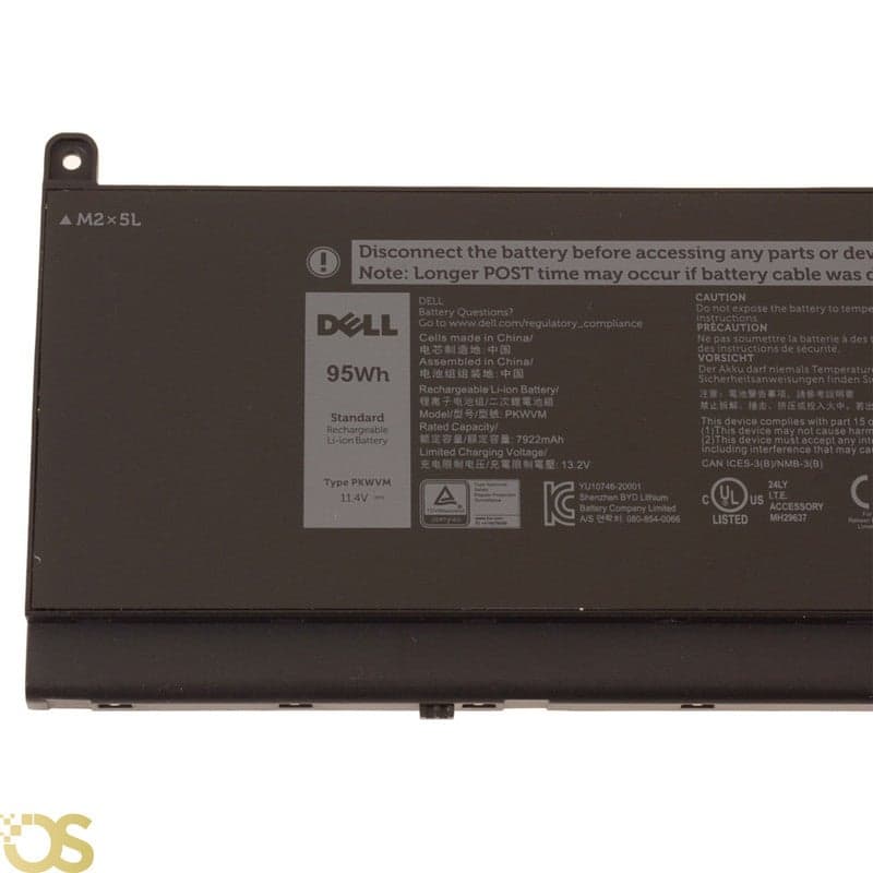 Generic Dell PKWVM Laptop Battery for Dell Precision 7550 7560 7750 7760 PKWVM - PKWVM