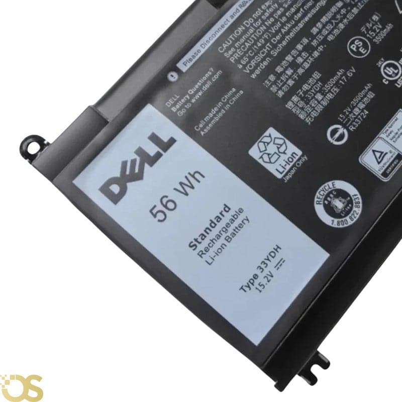 Generic Dell 33YDH Laptop Battery for Dell Inspiron 15 7577 17 7000 7778 7779 7786 7773 G3 3579 3779 G5 5587 G7 7588 Latitude 13 3380 14 3490 15 3590 3580 33YDH - 33YDH