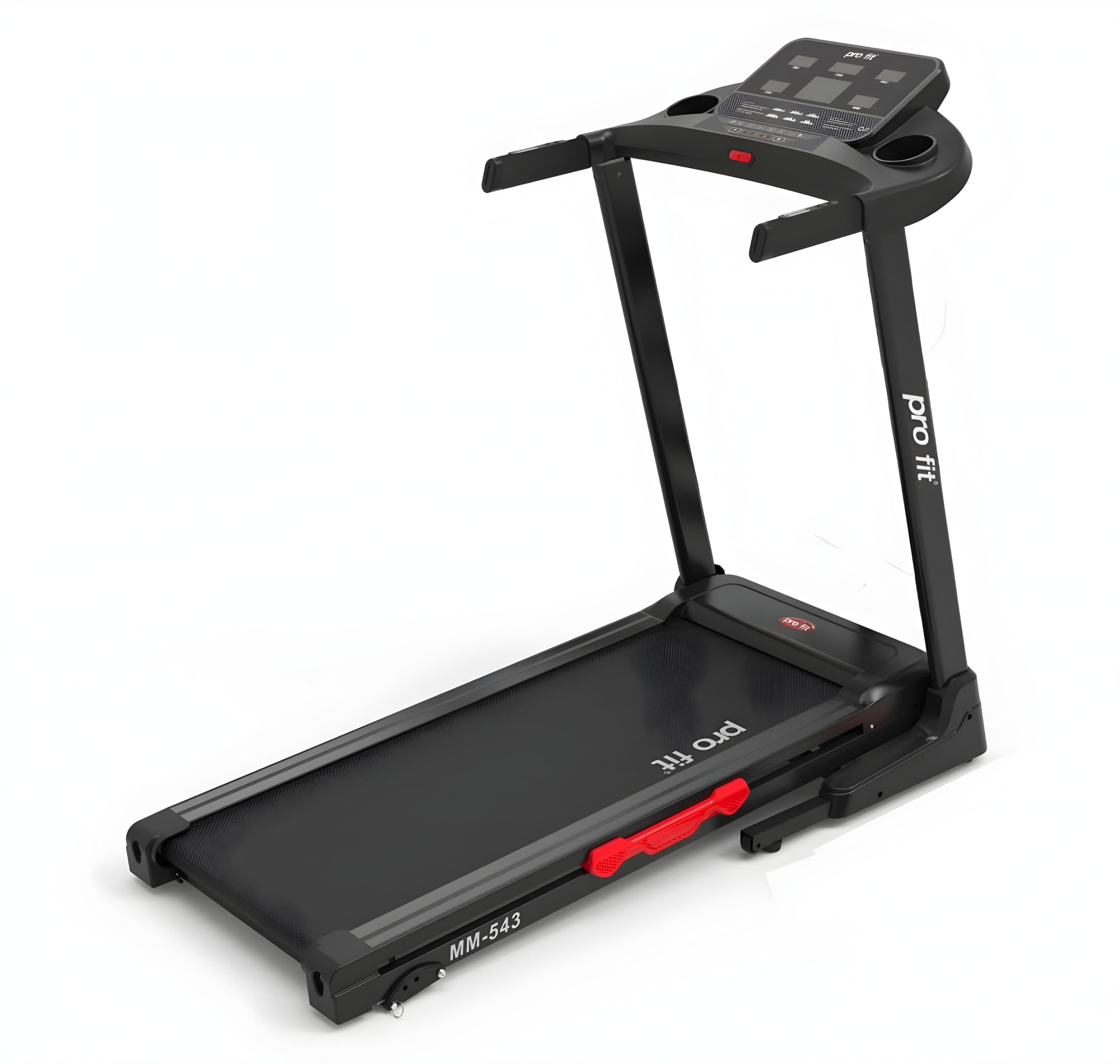 Pro Fit Foldable Treadmill , 140 Kilogram 2 horsepower , Black - MM-543