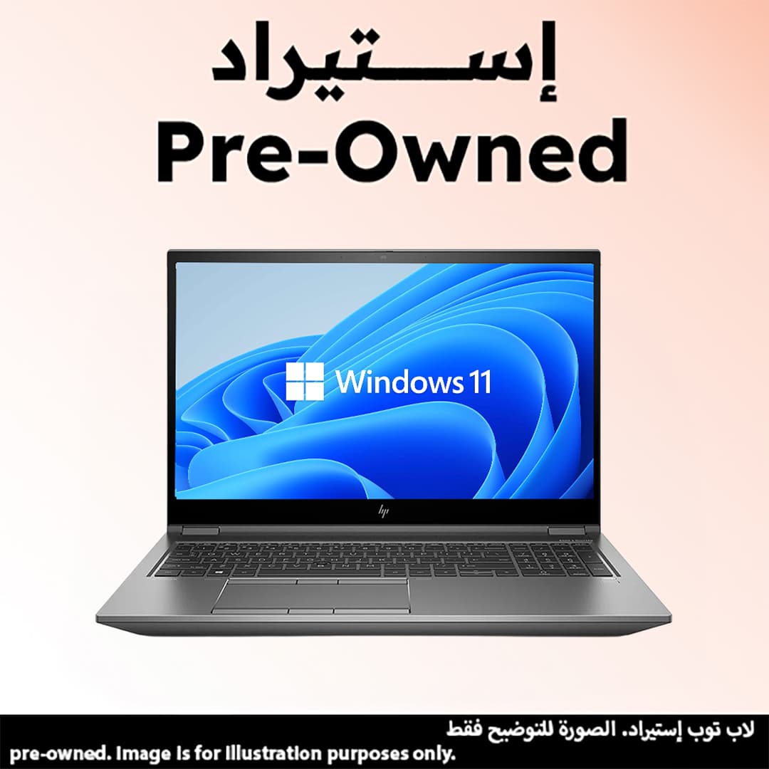 Hp ZBOOK Fury 15 G8 Pre-owned Laptop ,Intel Core i7-11850H ,512 GB SSD ,32 GB ,NVIDIA RTX A3000
