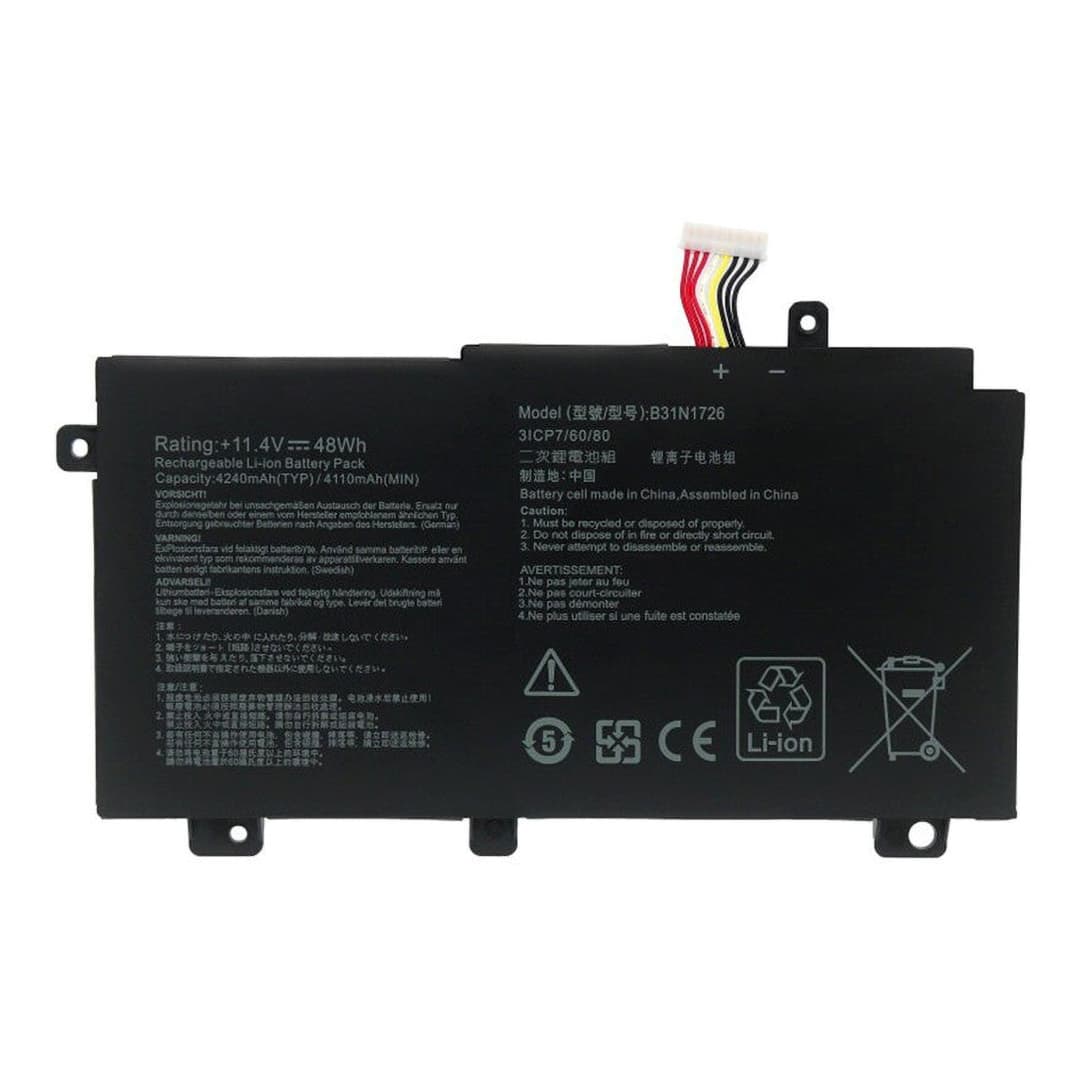 Generic ASUS B31N1726 Laptop Battery for ASUS ROG Strix G531 G531GT-BI7N6 G531GT Series G15 G512LI G512 B31N1726 - B31N1726