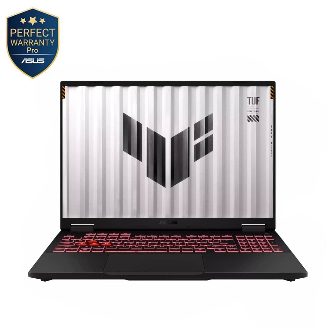 Asus TUF Gaming A16 FA608PM-RV659W Gaming Laptop ,AMD Ryzen 9 8940HX 16 Inch ,512 GB SSD ,16 GB ,NVIDIA GeForce RTX 5060 ,Windows 11 - Jaeger Gray