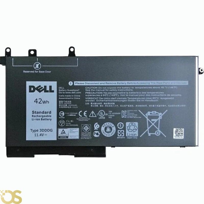 Generic Dell 3DDDG Laptop Battery for Dell Latitude 5280 E5280 5480 E5480 E5580 5288 5290 5488 5490 Precision 3520 3530 3DDDG - 3DDDG