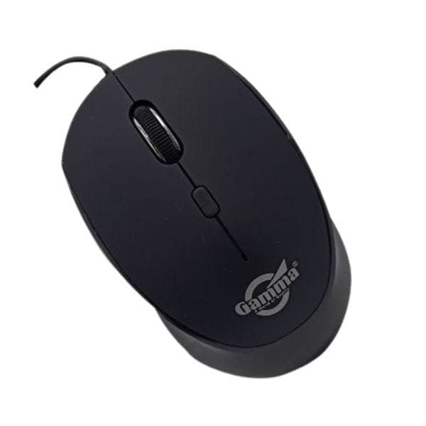Gamma Wired Optical Mouse, 1600 DPI, Black - GMS105