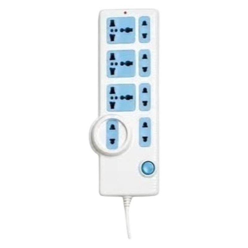 Hyper Tech H400 Power Strip, 8 Sockets, 2500 Watt, 5 Meter - White