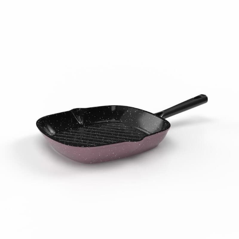 Nuvira Pro Granite Grill Pan, 28 cm - Candy Rose