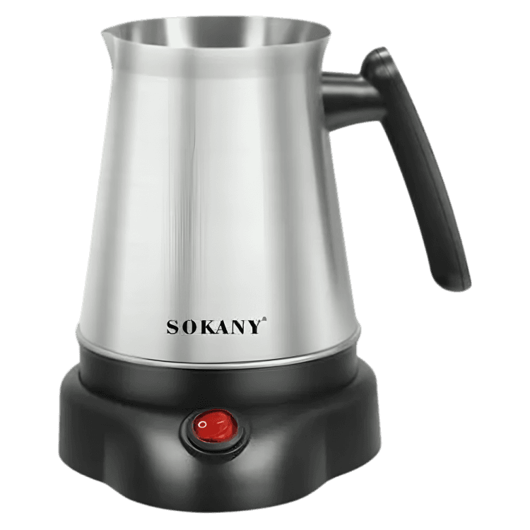 Sokany Turkish Coffee Maker, 600 Watt, Silver - SK-09044