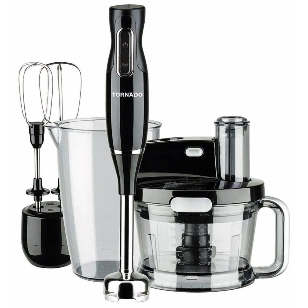 TORNADO Multifunction Hand Blender, 900ml, 1000 Watt, Black - THB-1000MK